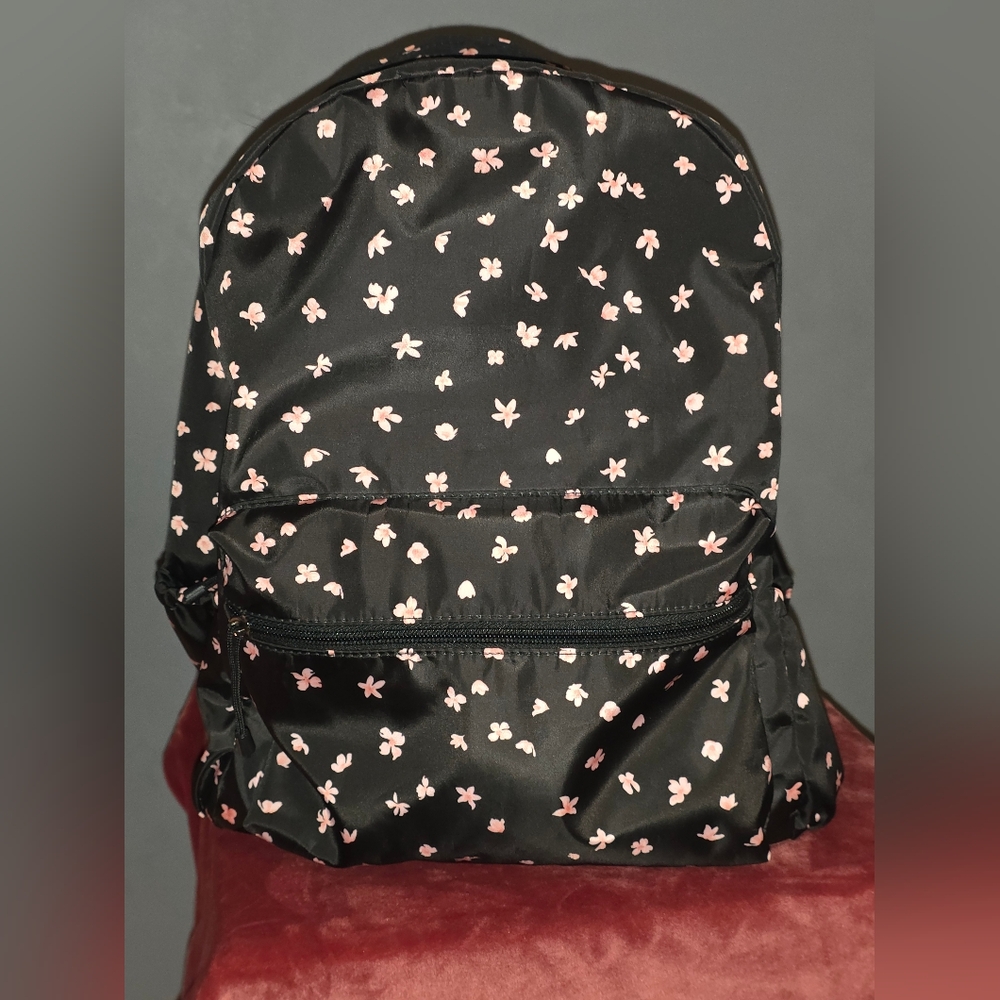 Wild Fable Floral Black Backpack